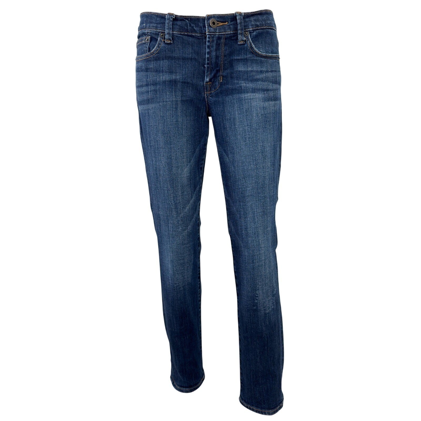 Lucky Brand Sweet Straight Jeans Womens 2/26 Dark Wash Blue Denim Stretch Jeans