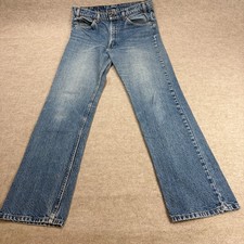 Levi's Mens Jeans 34 x 33 Blue Bootcut 517 Orange Tab Made in USA 1980 Vintage