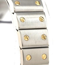 Authentic Cartier Santos Galbe SM Two-tone W20012C4 SSxYG Quartz #230-000-42... 5