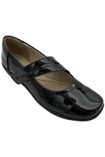 Easy Spirit Women's Aranza Slip-On Mary Jane Flats Black Patent