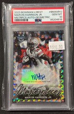 2023 Bowman's Best University PSA 10 Marvin Harrison Jr Autograph Auto 5/10