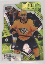 2021 Upper Deck Allure Rookies Green Rainbow Die-Cut 21/99 David Farrance 1d28