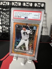 2026 Bowman Mega Box Munetaka Murakami Rookie Orange Refractor /25 PSA 10 Gem!