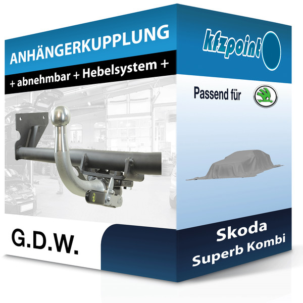 G.D.W. AnhäNgekupplung Abnehmbar Passend für Skoda Superb Kombi 11.2023-Jetzt FP-image