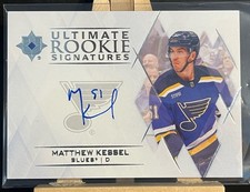 2023-24 Ultimate - Ultimate Rookie Signatures - #URS-KE Matthew Kessel Auto