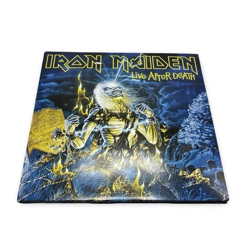 Iron Maiden Live After Death 40th Anniversary 2 LP 1 Blue 1 Yellow Vinyl