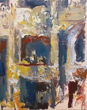 16x20 French Surrealism Figures Opera Oil On Canvas Original Signed