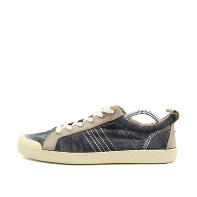 Kickers Herren Sneaker Low Schuh Blau Beige Textil Low-Top Freizeitmode EU 43