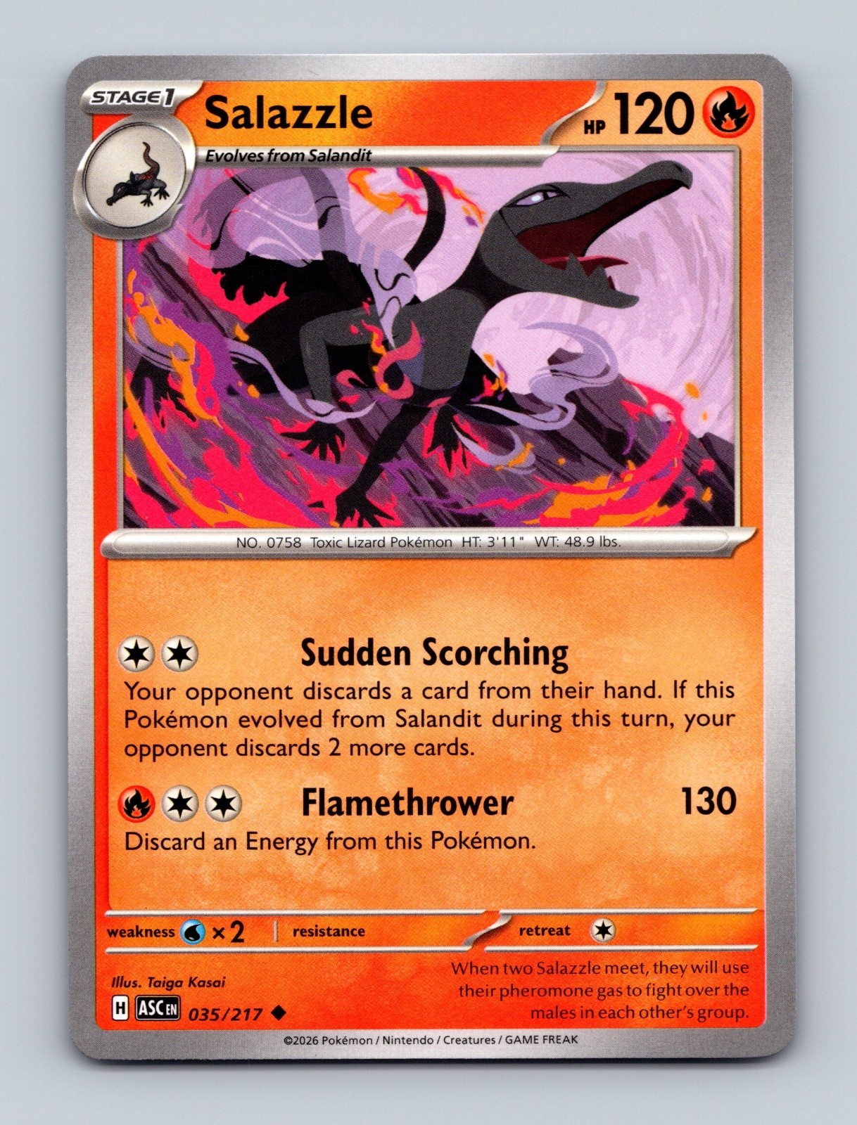 Pokemon TCG - Ascended Heroes - (ASC EN) - Salazzle - 035/217