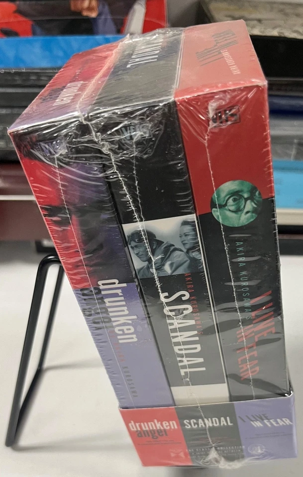 Rare Kurosawa VHS Box Set Drunken Angel Scandal I Live In Fear NEW SEALED - Image 2 of 4