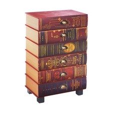Komode BOOKS Vintagekomode Regal in Buchoptik MDF mit bedrucktem PU überzogen