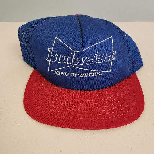VTG 80s 90s Budweiser & Bud Light Beer Mesh Trucker Hats Snap Back Made in USA - Picture 2 of 18