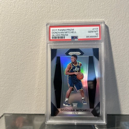 2017-18 Panini Prizm Silver Prizm 117 Donovan Mitchell RC Rookie PSA 10 Gem Mint