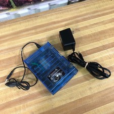 Iomega Zip Drive Z100USB Blue Clear  AC Adapter, USB Cable - WORKS,