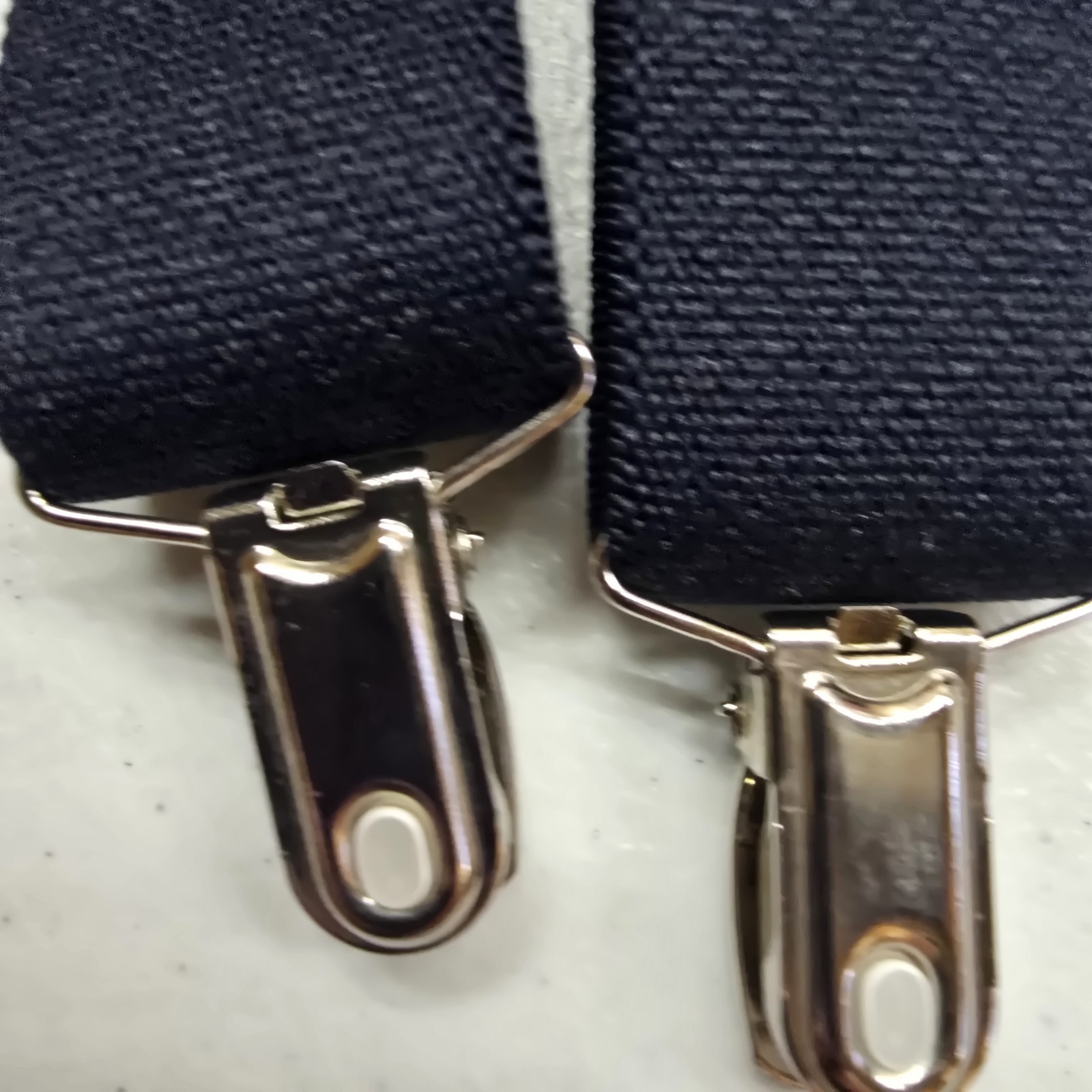 2 Adjustable 1 Red 1 Blue Basic Clip End Suspende… - image 4