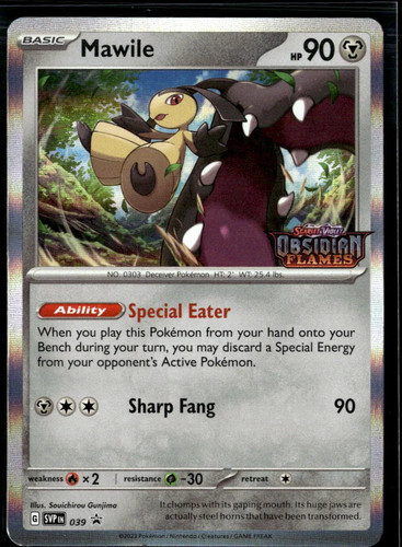 Mawile Scarlet & Violet Holo Black Star Promo #SVP EN 039