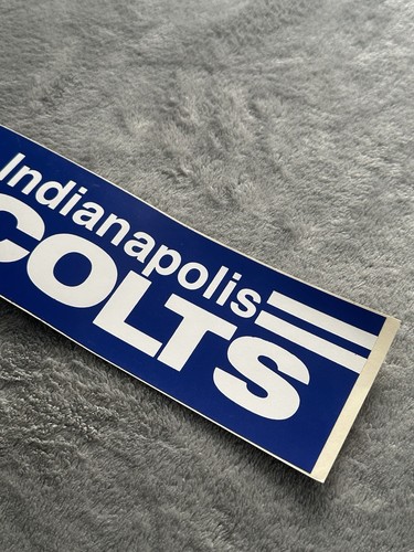Vintage Wincraft Indianapolis Colts Bumper Sticker NFL Football Decal 1990s VTG - Picture 3 of 3