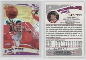 2005-06 Topps Chrome Refractor /999 Yao Ming #8 HOF