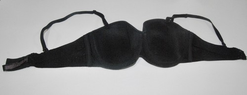 Victorias Secret 34C Bra Black Lace on Cups Padded Underwire Back Closure - Picture 3 of 5