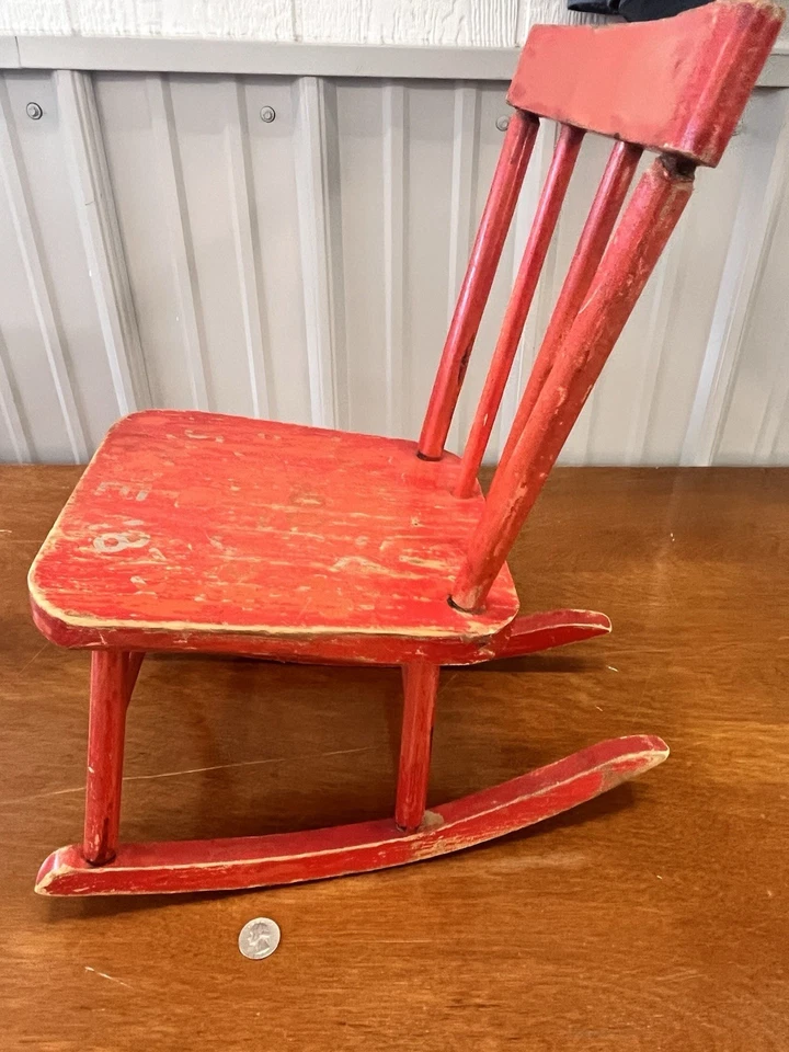 Hummel’s Good Furniture Antique Vintage Salesman Sample Chair Original Finish - Image 4 of 4