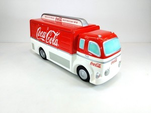 Vintage 1999 Coca-Cola Delivery Truck Cookie Jar - Enesco - Large 15"