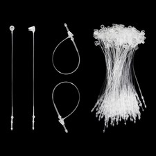 1000 Pcs 3 Inch Hang Prices Tag Fasteners Snap Lock Pin Plastic Security Loop
