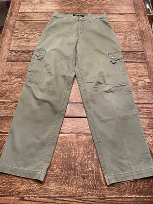 vintage LEVI'S Khakis SILVER TAB men's 31x34 (actual 30x32) green Cargo Pants 