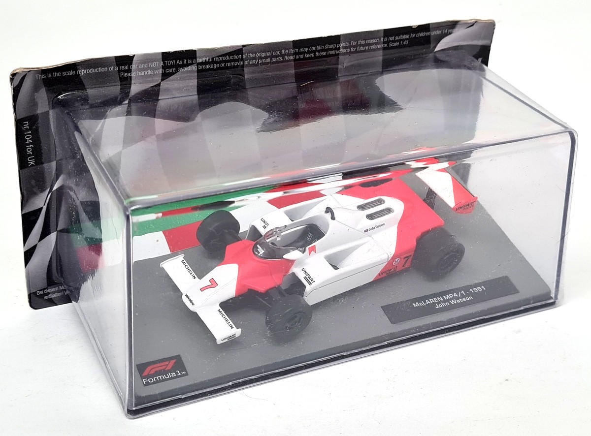 Atlas 1/43 - McLaren MP4/1 1991 John Watson Diecast Model F1 Car
