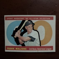 1960 Topps - High # Frank Malzone #557 8TIMEALLSTAR/3TIMEGOLDGLOVE/133HRS/728RBI