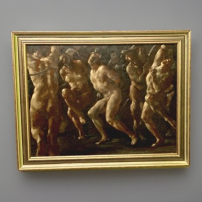 Ölgemälde Original Johann Kluska, Dante Alighieri