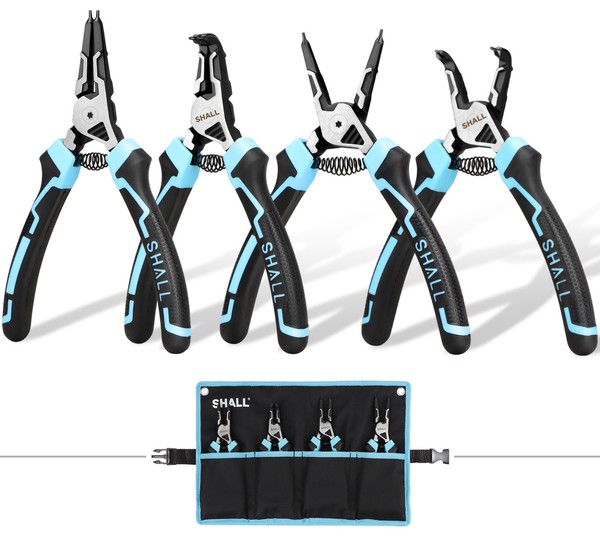 Shall Sprengringzangen-Set, 4-Teiliges Robustes 7-Zoll-Sicherungsringzangen-image