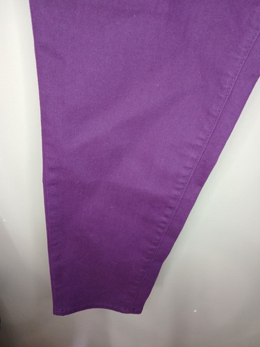 Talbots Slim Ankle Jean 10 Petite Deep Purple Pants Comfort Stretch Slimming - Picture 8 of 11
