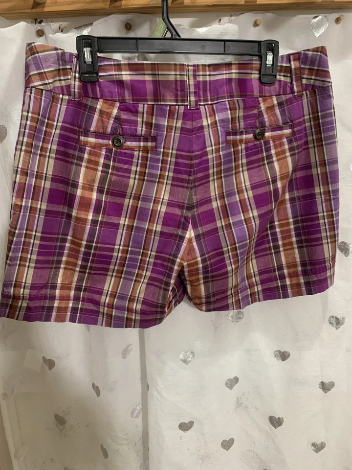 Apt 9 Women's Plaid Shorts Pink Paid Size 14 Summer Beach - Image 3 of 4