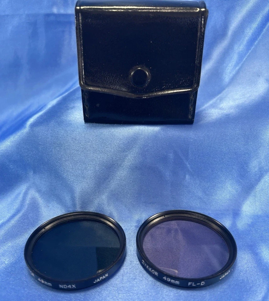 ZYKKOR 49mm TINTED NEUTRAL DENSITY CAMERA FILTERS ND4X & FL-D WITH CASE - Image 3 of 3