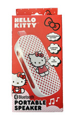 Hello Kitty Bluetooth Portable Speaker Sanrio Red Pink Rechargeable Battery NEW