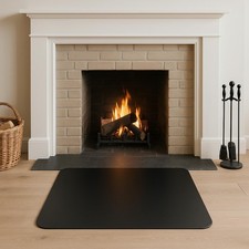 👉 Pedana Salva Pavimento per Camino Stufa Acciaio Nero 60x70 cm Parascintille