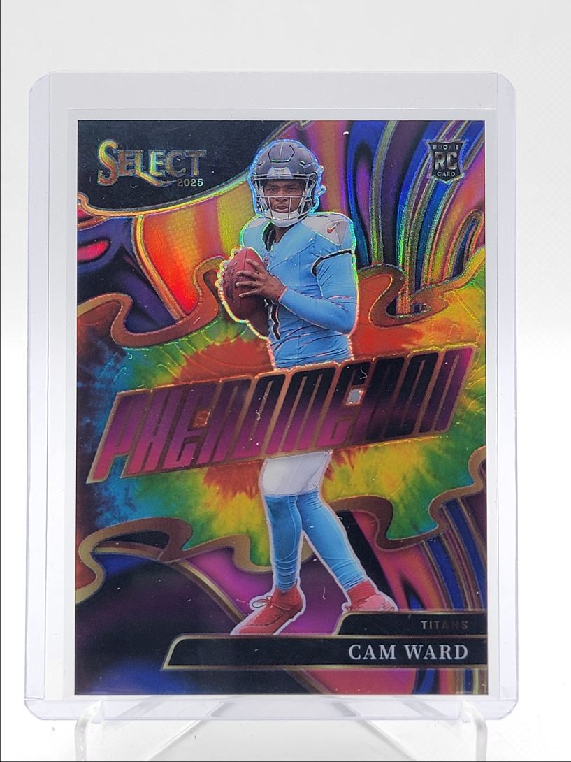 CAM WARD 2025 SELECT PHENOMENON ROOKIE TIE-DYE TITANS RC 01/25 Q5692