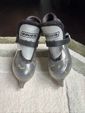 Bauer US Size Y 8/9, Mondo 15/16, Shoe 9/10 Children's Youth Ice Hockey Skates