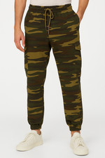 Mens Cargo Joggers Camouflage Print Camo Trousers 5 Pockets | S-3XL - 2200