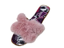 Cape Robbin Fluffy Fuzzy Slippers Women Color Pink Size 9