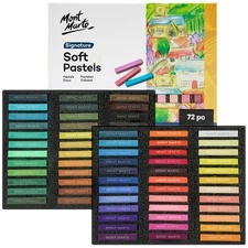 Soft Pastels Signature 72pc, Set of 72 Assorted Colored Pastel Sticks, Vibran...