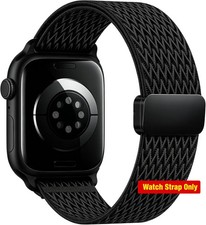 Magnetic Nylon Sport Loop Strap Compatible with Apple Watch 49mm 44mm Breathable