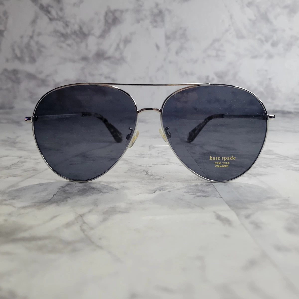 kate spade new york Silver Aviator Sunglasses for Women for  display picture 2