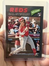 2026 Topps Heritage - Sal Stewart #221 Dark Gray Border (RC)