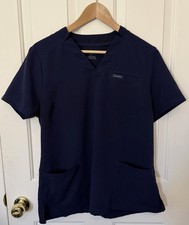 Woman s Scrub Top- Large Navy