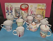 Born To Shop Teapot Mug Wine Glass Pacemats Post Cards Job Lot