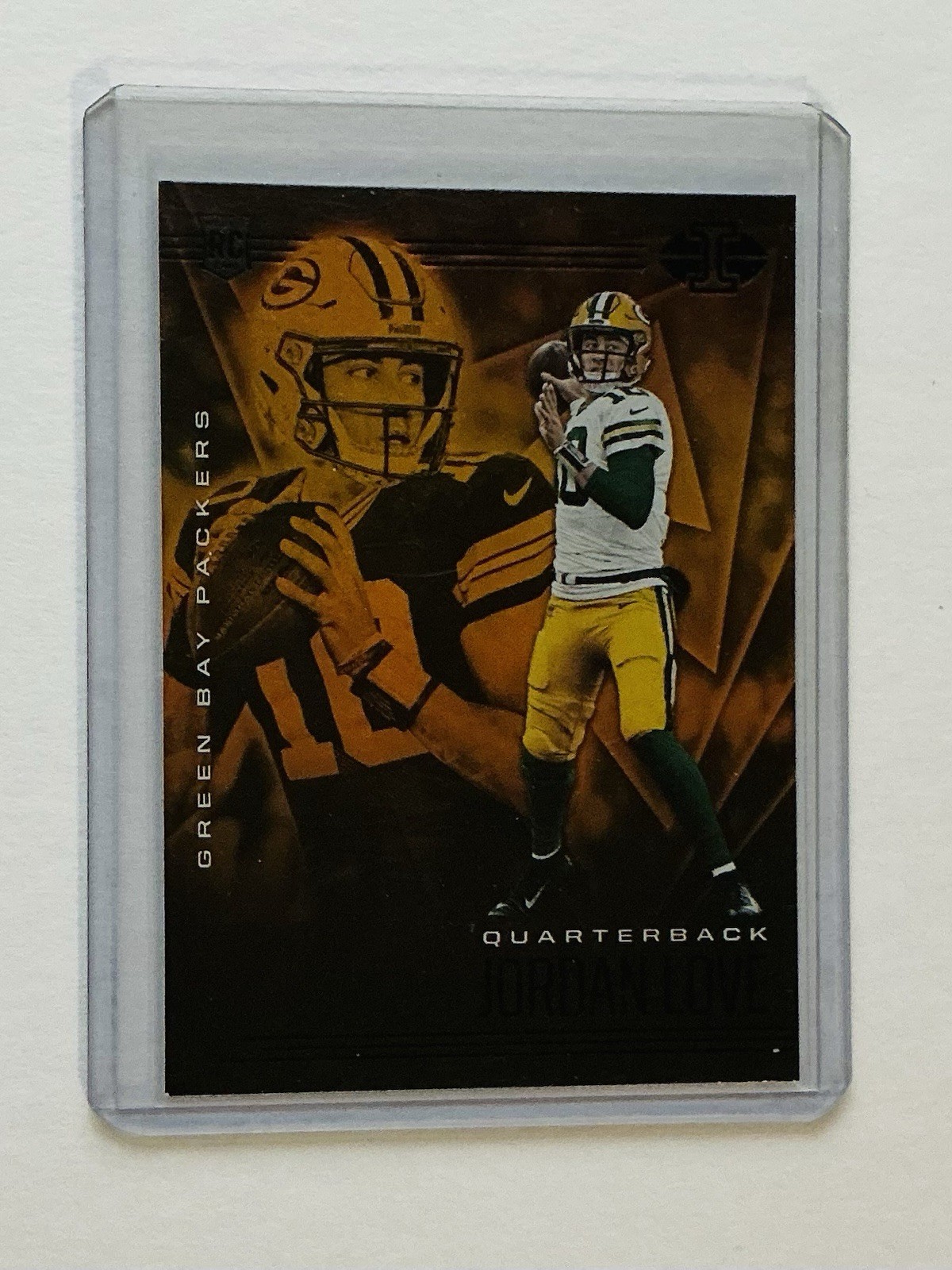 2020 Panini Illusions Trophy Collection Orange Jordan Love #8 Rookie RC