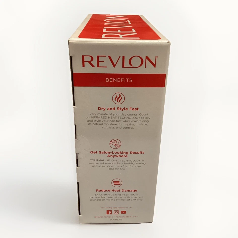 Revlon Pro Collection Infrared Hair Dryer Pearl Blow Dryer Concentrator Diffuser - Image 2 of 4