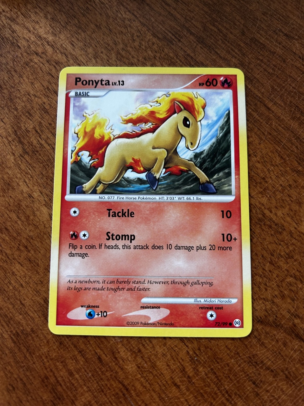 Pokemon TCG Ponyta 72/99 Platinum Arceus-2009 *LP*