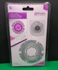 Gemini with Sympathy Die  Flower Clear Stamp Set All New by Crafters Companion